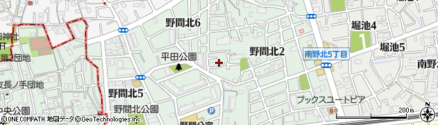 兵庫県伊丹市野間北周辺の地図