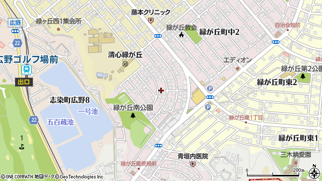 〒673-0532 兵庫県三木市緑が丘町中の地図