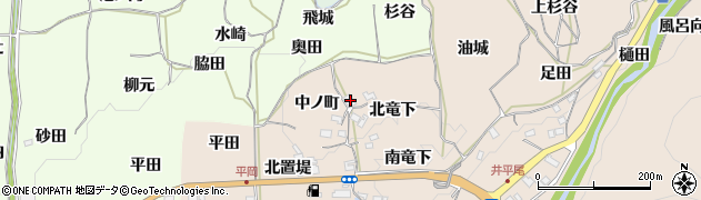 京都府木津川市加茂町井平尾中ノ町15周辺の地図