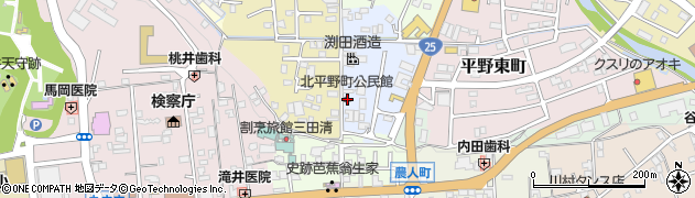 北平野町公民館周辺の地図