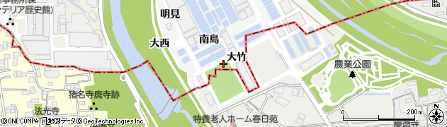 兵庫県伊丹市口酒井（大竹）周辺の地図