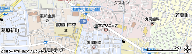 大阪府寝屋川市池田本町24周辺の地図