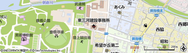愛知県東三河建設事務所　維持管理課管理グループ道路周辺の地図