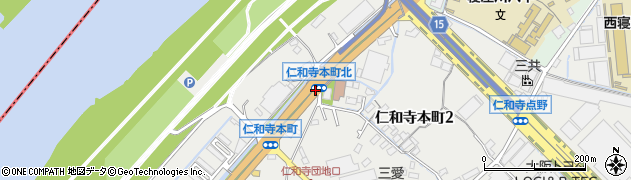 仁和寺本町北周辺の地図