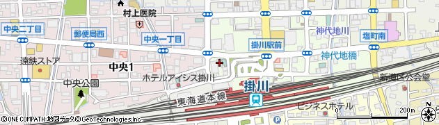掛川ターミナルホテル周辺の地図