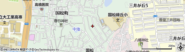 大阪府寝屋川市国松町周辺の地図