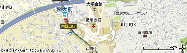 関西大学　ボランティア活動支援グループ周辺の地図