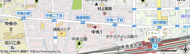 静岡ビル保善株式会社掛川支店周辺の地図