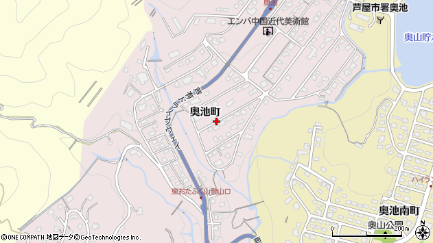 〒659-0003 兵庫県芦屋市奥池町の地図