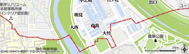兵庫県伊丹市口酒井（南島）周辺の地図