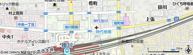理研産業・補聴器センター　掛川店周辺の地図