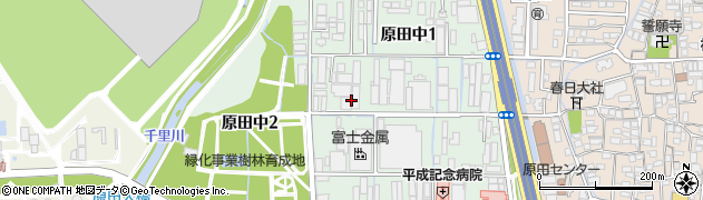 大阪府豊中市原田中周辺の地図