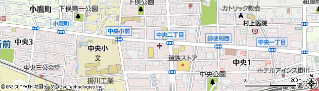 鍵修理の生活救急車　掛川市・受付センター周辺の地図