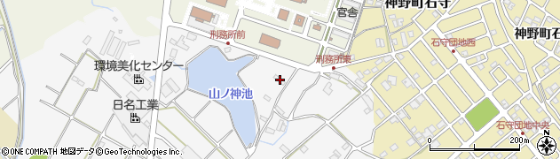 兵庫県加古川市野口町水足1674周辺の地図