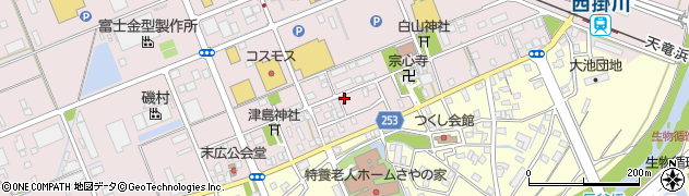 静岡県掛川市大池876周辺の地図