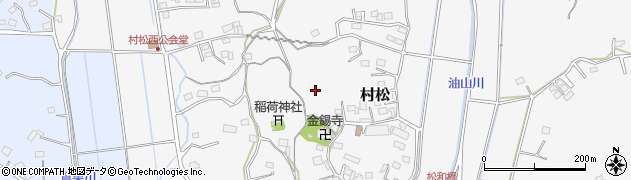 静岡県袋井市村松周辺の地図
