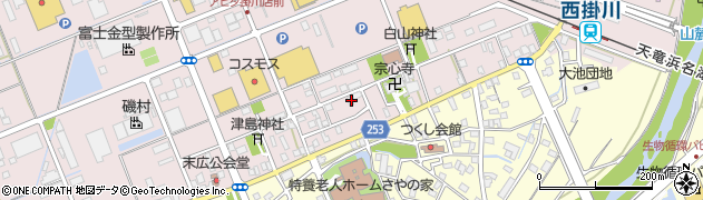 静岡県掛川市大池869周辺の地図