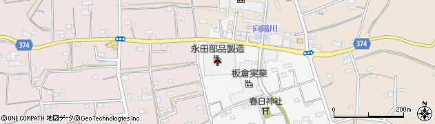 永田部品製造株式会社　磐田工場周辺の地図