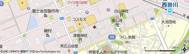 静岡県掛川市大池2602周辺の地図