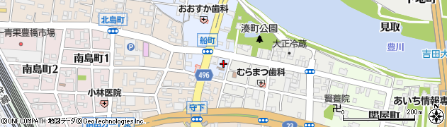 愛知県豊橋市船町268周辺の地図
