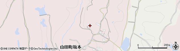 兵庫県神戸市北区山田町坂本（山花尾崎）周辺の地図