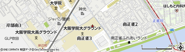 大阪府吹田市南正雀周辺の地図