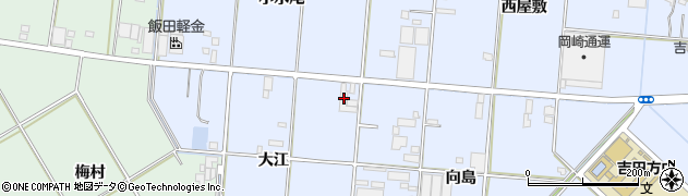 愛知県豊橋市高洲町大江21周辺の地図