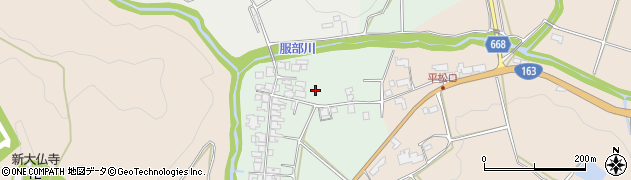 三重県伊賀市平松周辺の地図