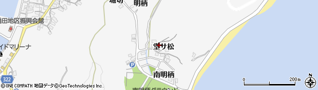 愛知県蒲郡市西浦町堂サ松8周辺の地図