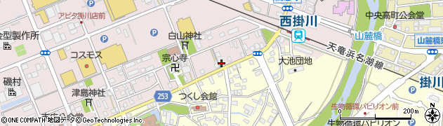 静岡県掛川市大池912周辺の地図