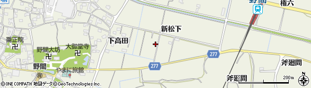 愛知県美浜町（知多郡）野間（新松下）周辺の地図