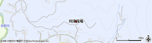 静岡県河津町（賀茂郡）川津筏場周辺の地図