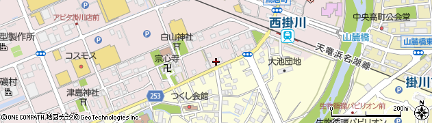 静岡県掛川市大池913周辺の地図