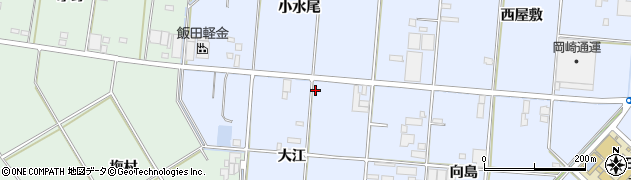 愛知県豊橋市高洲町大江27周辺の地図