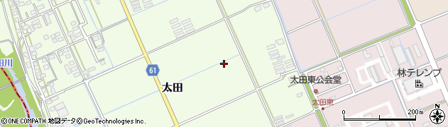 静岡県袋井市太田周辺の地図