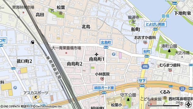 〒440-0077 愛知県豊橋市南島町の地図