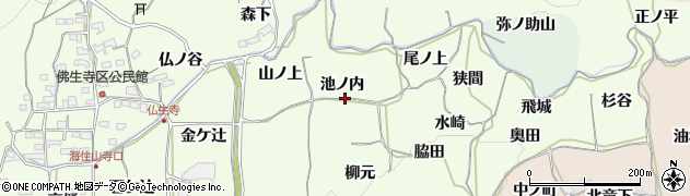 京都府木津川市加茂町例幣池ノ内周辺の地図