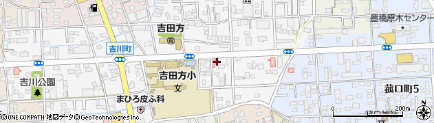 豊橋吉川郵便局 ＡＴＭ周辺の地図