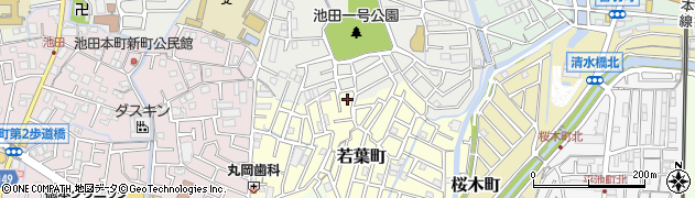 大阪府寝屋川市若葉町周辺の地図