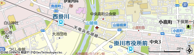 ａｕショップ掛川大池周辺の地図