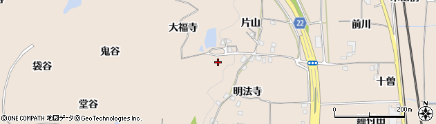 京都府精華町（相楽郡）下狛（大福寺）周辺の地図