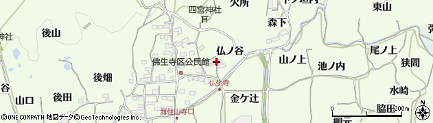 京都府木津川市加茂町例幣（仏ノ谷）周辺の地図