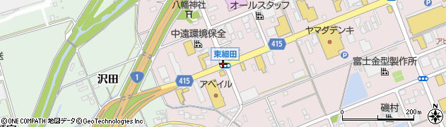 東細田周辺の地図