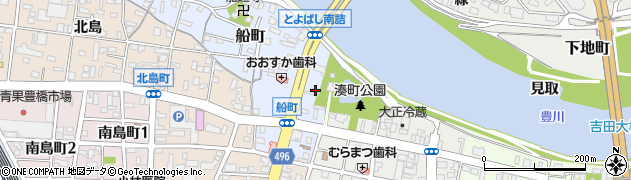 愛知県豊橋市船町76周辺の地図