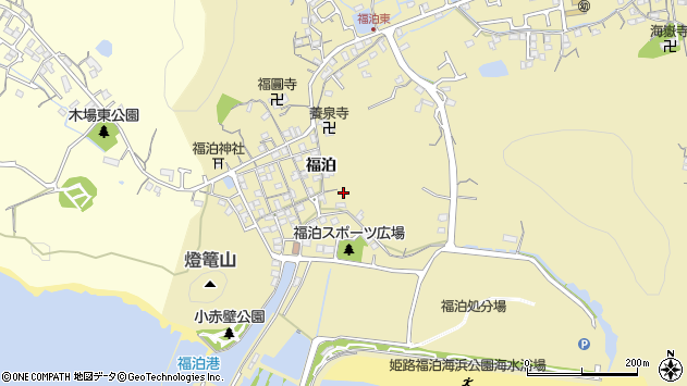 〒671-0112 兵庫県姫路市的形町福泊の地図