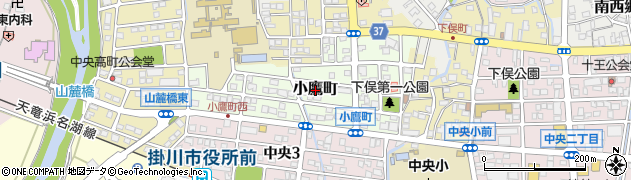 静岡県掛川市小鷹町周辺の地図