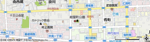 静岡県掛川市紺屋町2周辺の地図