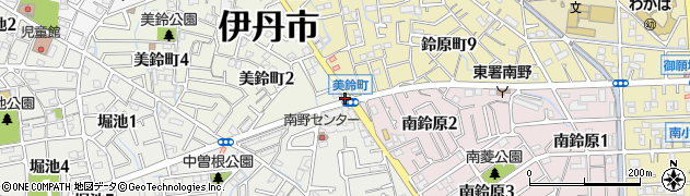 美鈴町周辺の地図