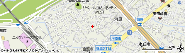 兵庫県加古川市加古川町河原周辺の地図