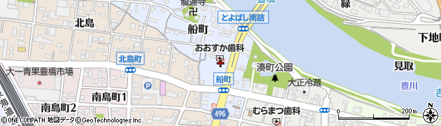 愛知県豊橋市船町80周辺の地図